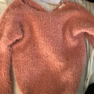 Back knot sweater